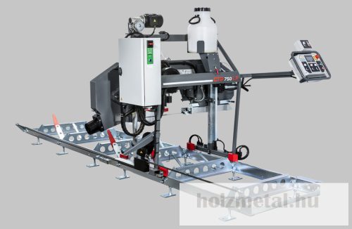 Pilous CTR 750LX vízszintes szalagfűrész elektromos előtolással és magasságállítással, elővágóval