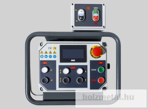 Pilous CTR 750LX vízszintes szalagfűrész elektromos előtolással és magasságállítással, elővágóval
