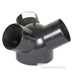 TV150100100100 Y-elosztó: IN Ø 150mm, OUT Ø 3x100mm