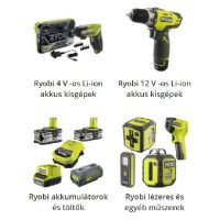 Ryobi gépek, akkus gépek, kerti gépek